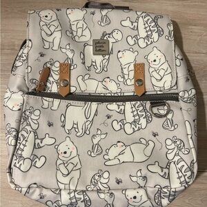 Petunia Pickle Bottom White and Black Bag with Playful Bear Print